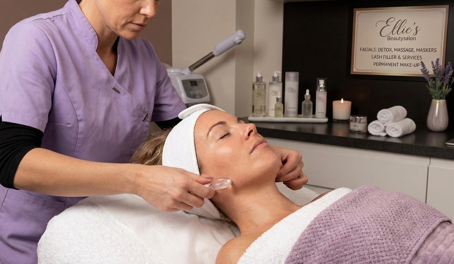 Ervaar luxe gelaatsverzorging met ontspanning en een frisse huid