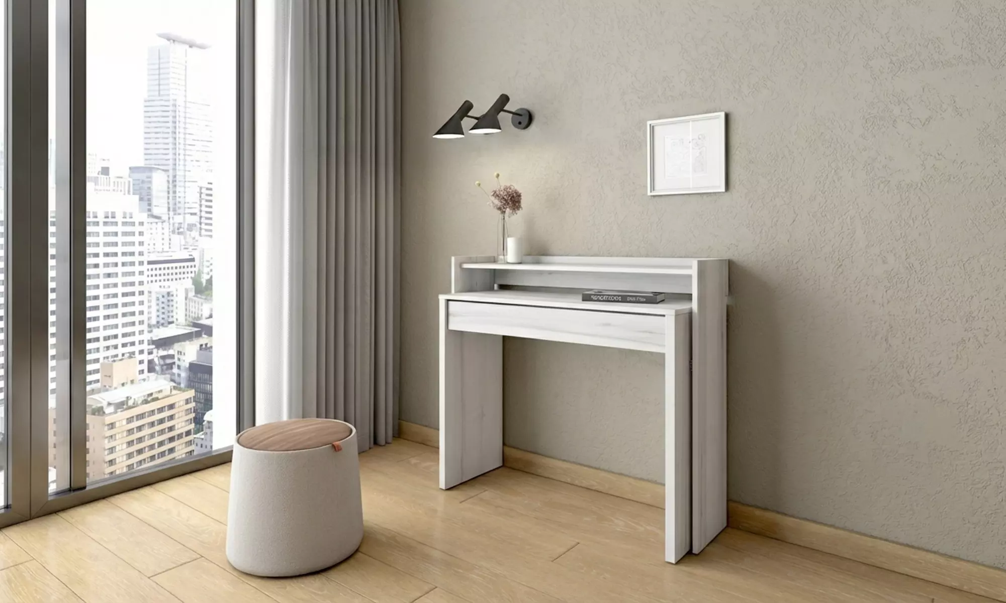 Ausziehbarer Schreibtisch