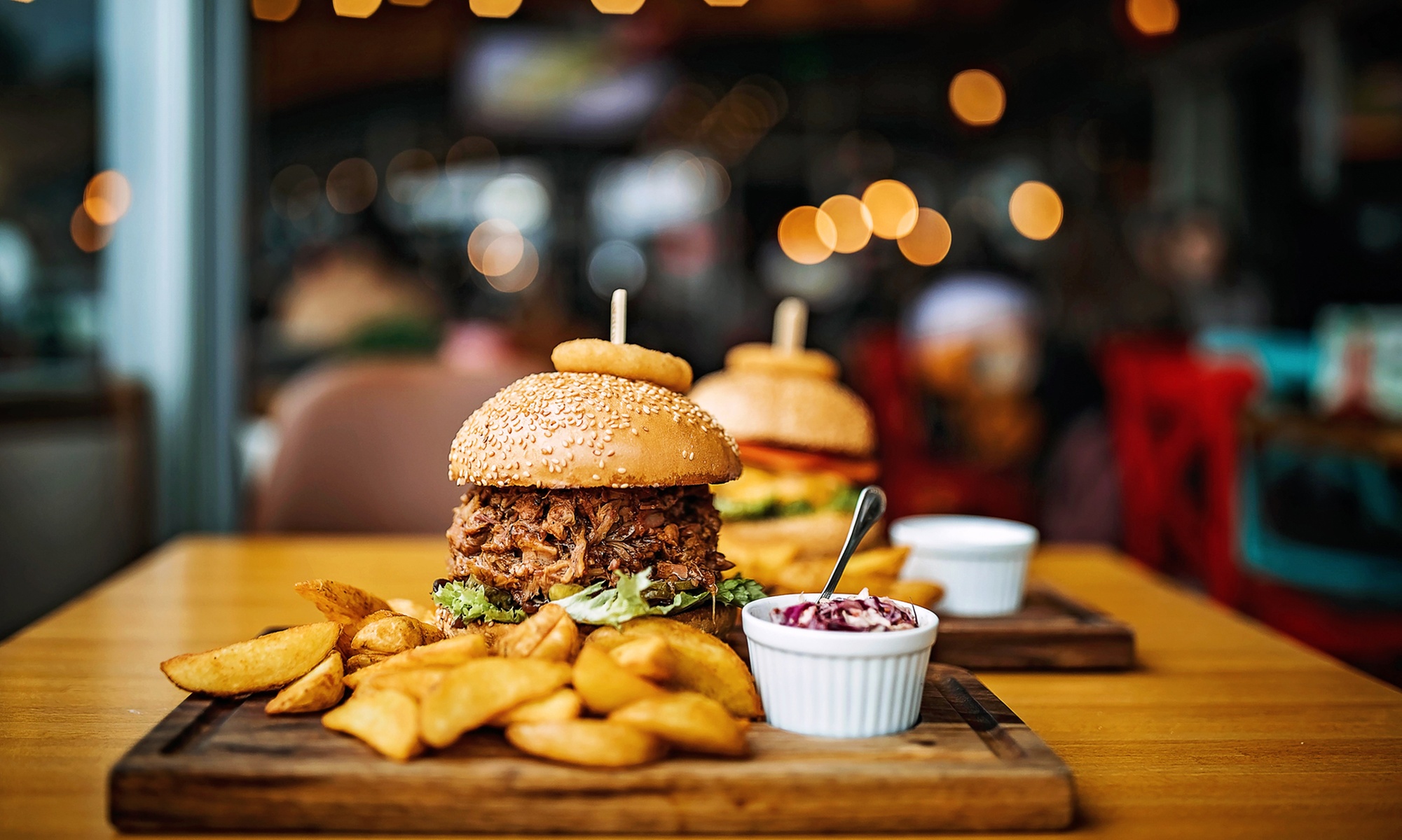 American Classics Combo Deals — Appetizers, Sandwiches or Burgers & Drinks / $25 Food Credit (Up to 49% Off)