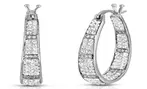 Elegant Crystal Hoop Earrings – Chamonix Jewelry