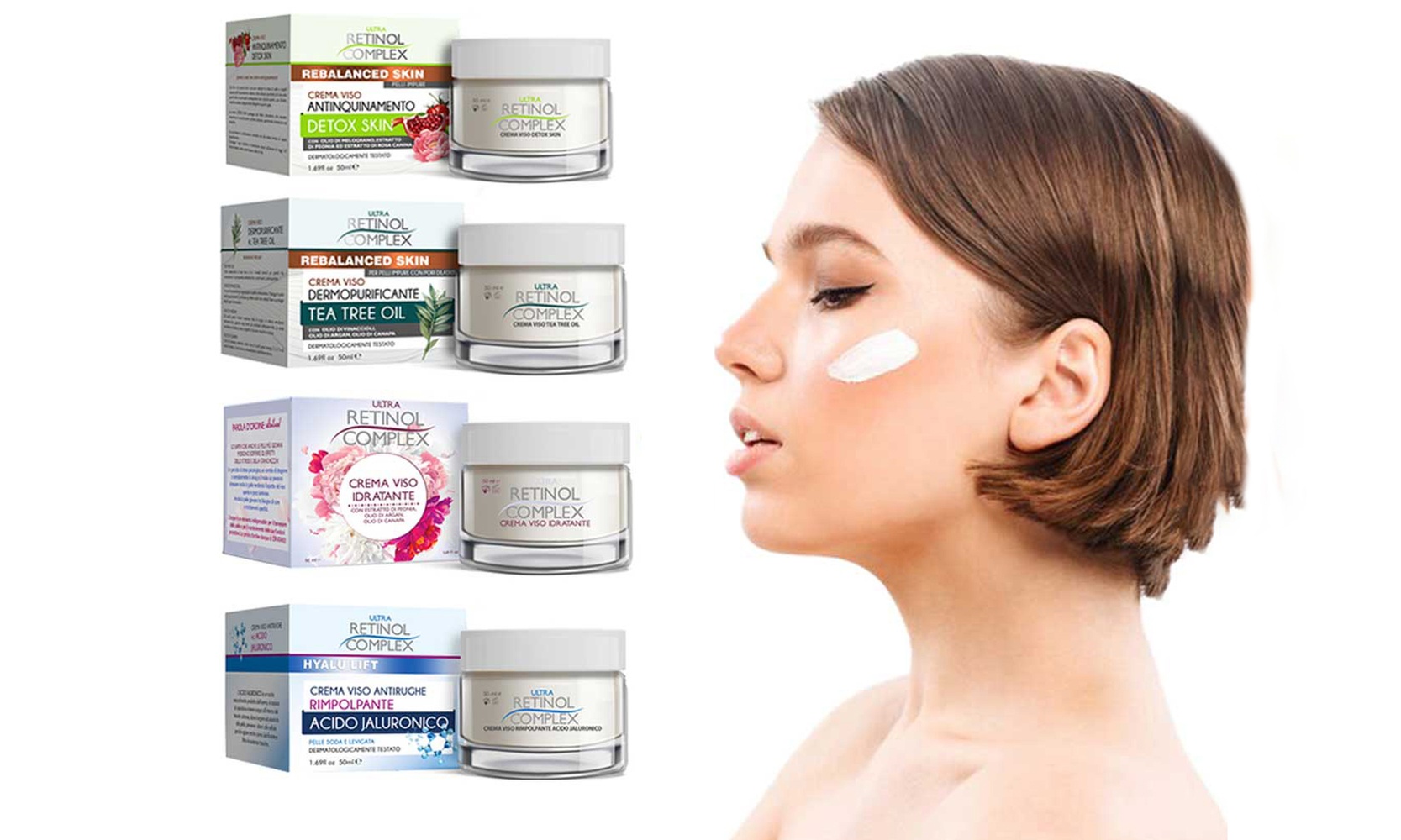 2 creme viso antirughe Retinol Complex a scelta