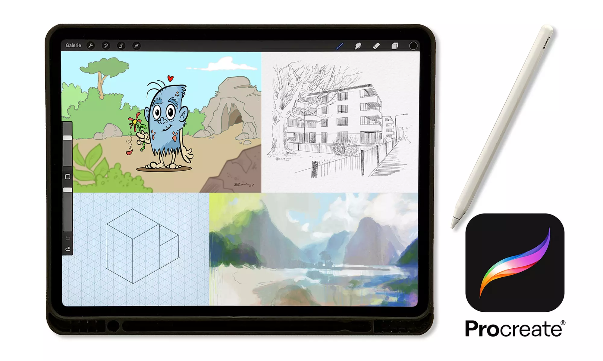 3 oder 12 Monate Online-Zeichenkurs: Digitales Zeichnen