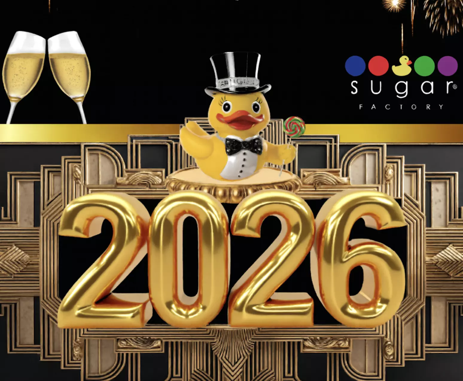 $100 Dining Credit or NYE Open Bar Party at Sugar Factory Las Vegas (Up to 31% Off)