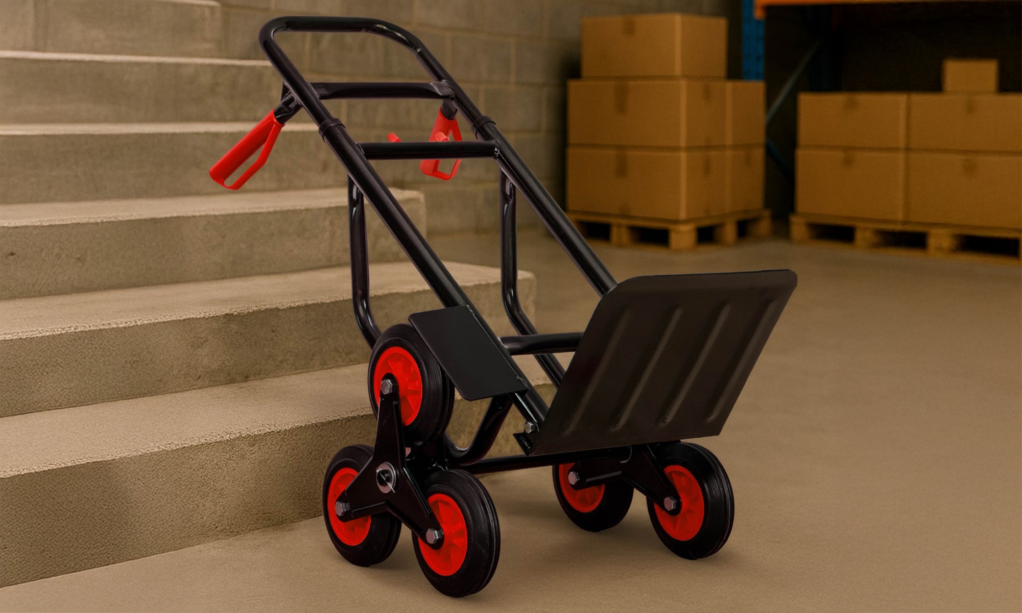 Klappbarer Transport-Trolley mit 6 Rädern