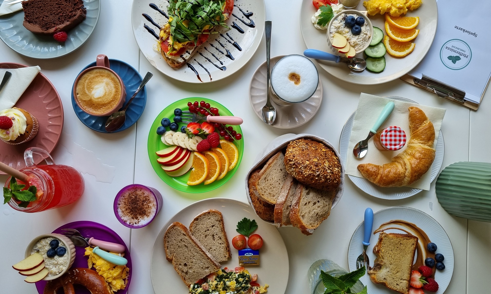 Frühstücks-Etagere für 2 oder 4 Personen