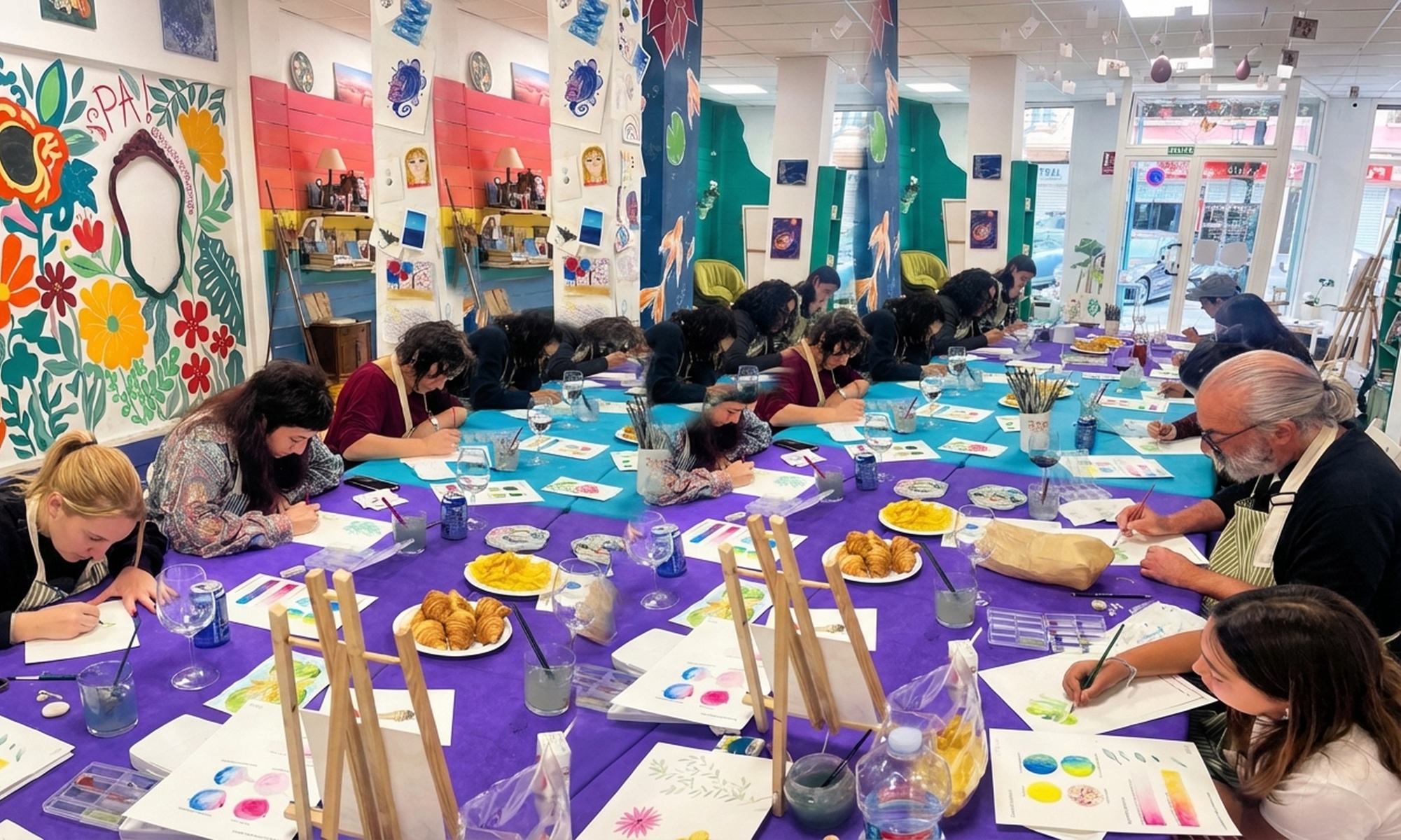 Taller de pintura con técnica a elegir para 1, 2 o 4 personas