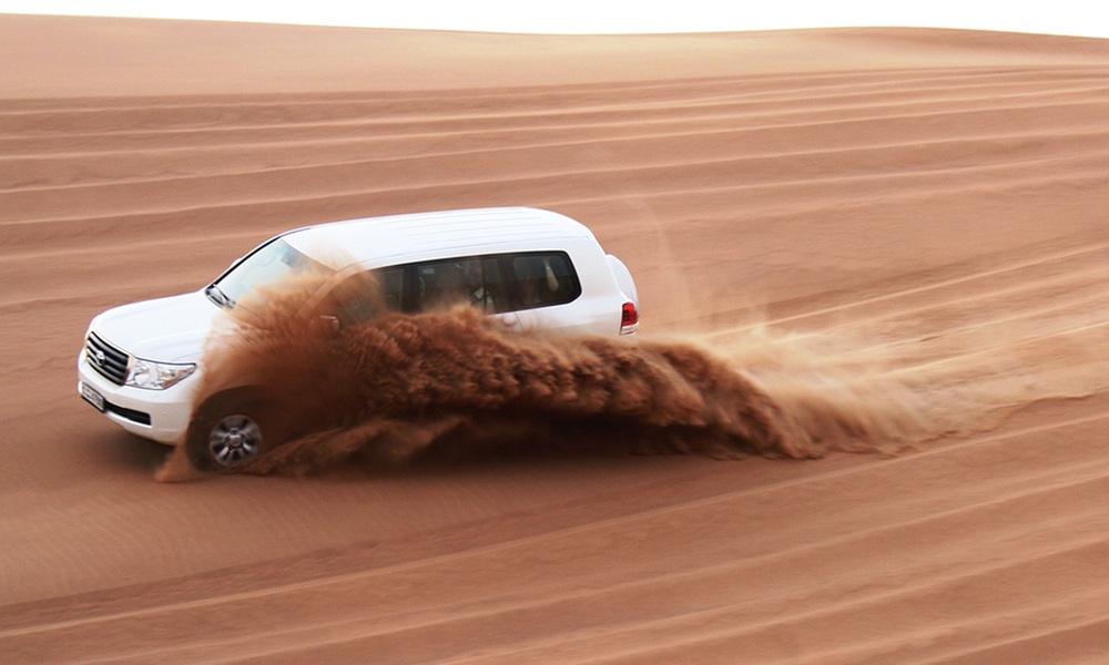 Evening Desert Safari with BBQ Buffet Dinner For Up to Four People