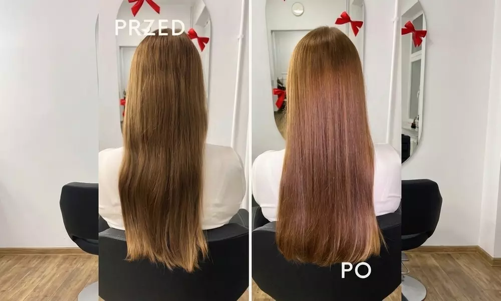 Keratynowa odbudowa włosów lub oczyszczanie skóry głowy