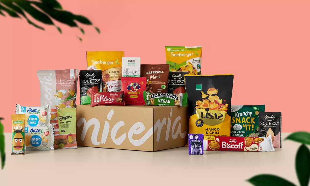 Verkoste neue Produkte: niceria selected, vegane oder Snack Box