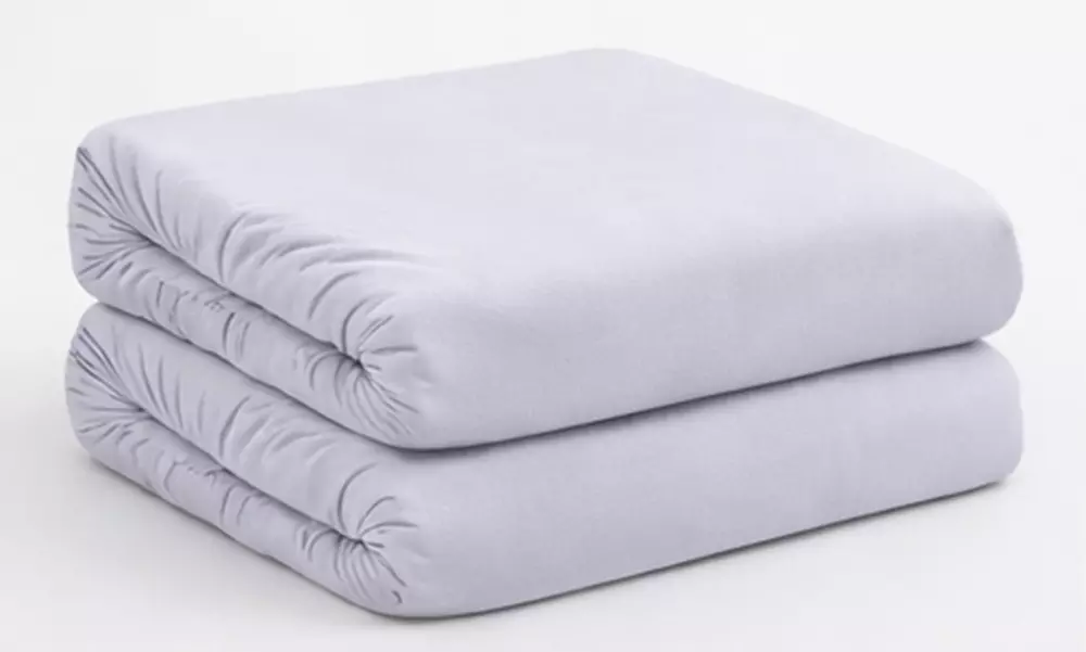 Microfibre Fitted Sheet 90 x 190 cm - 23cm Deep Pocket in Grey & Beige