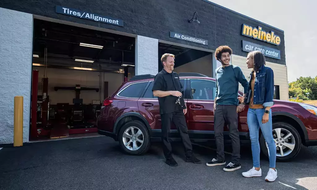 Full Synthetic or Blend Oil Change with Tire Rotation at Meineke Auto