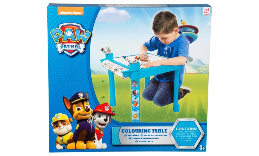 Paw Patrol Colouring Table Groupon Goods