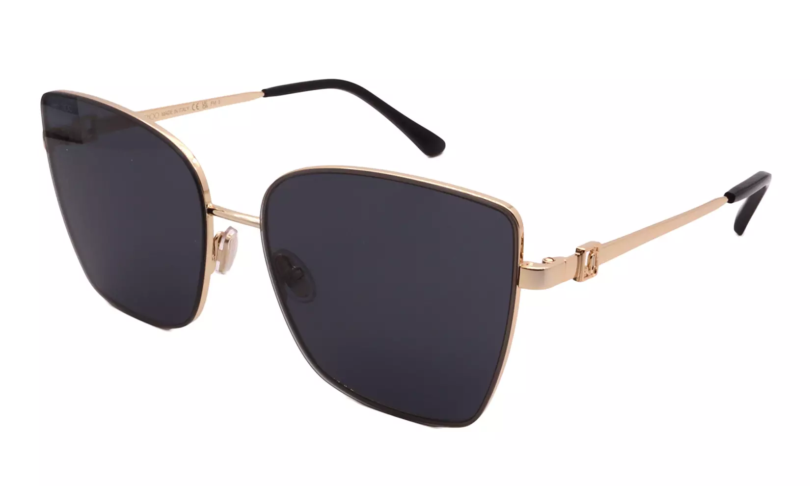 Jimmy Choo VELLA/S 2M2 Gold Black Sunglasses