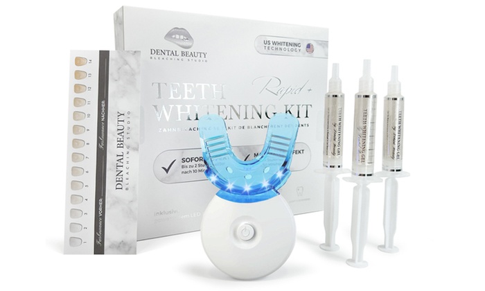 Wertgutschein über 109 € für Zahn-Bleaching-Set Rapid+ inkl. Versand