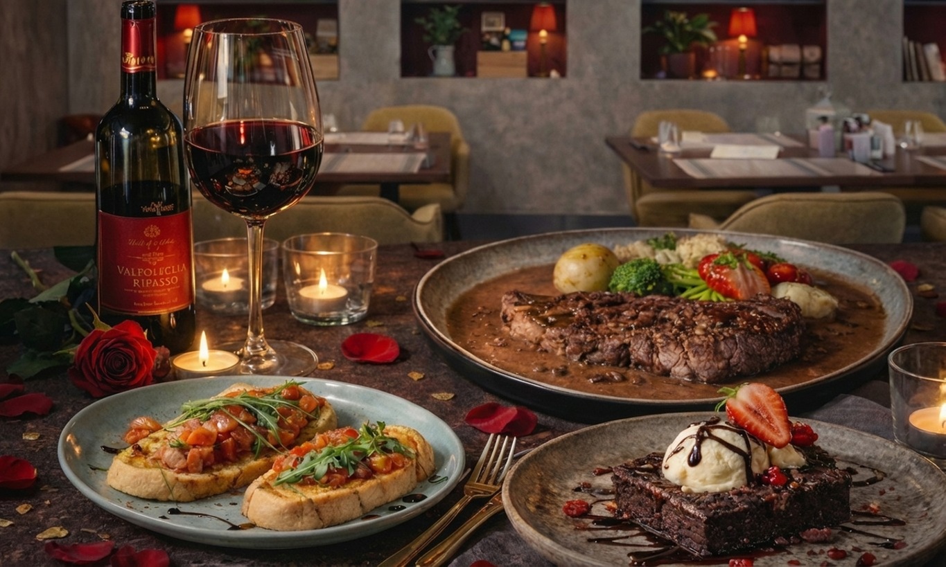 2 Course Italian Meal with Glass of House Wine, Beer/Soft Drink