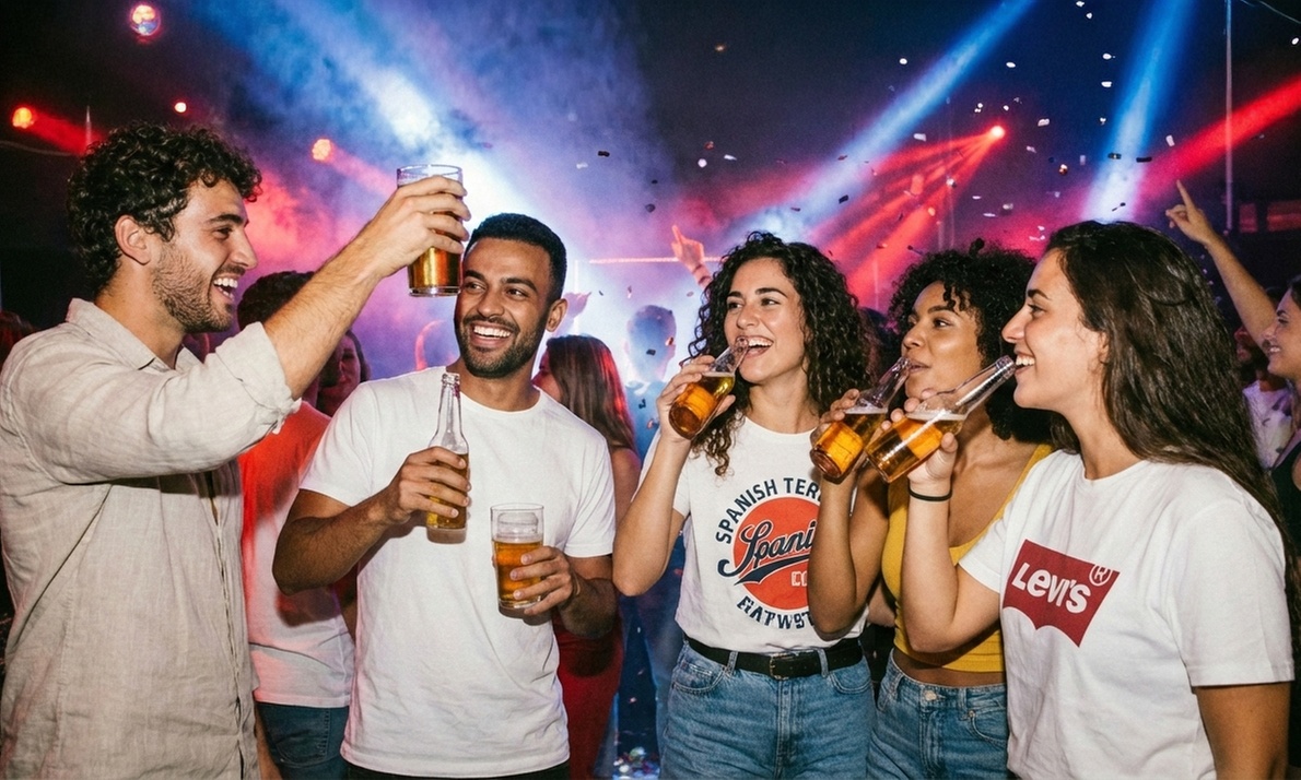 1, 3 o 5 cubos de cerveza con cinco botellines cada una para compartir