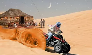 Enjoy a Thrilling Desert Safari with Quad Ride w/ Home or Hotel Pickup for One, Two Four or Six (Up to 72% Off)