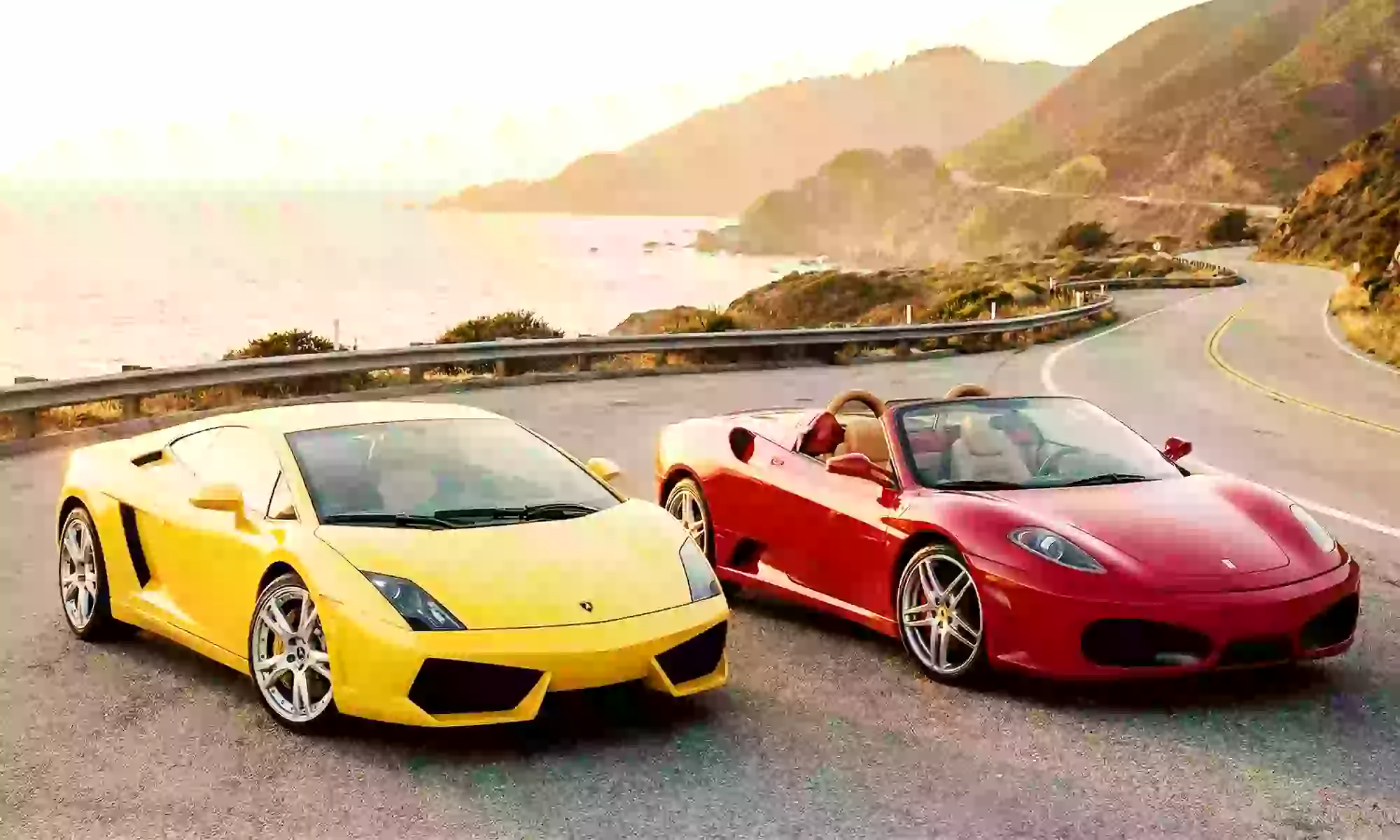 Ruta de conducción en un Ferrari y Porsche o Lamborghini y Corvette