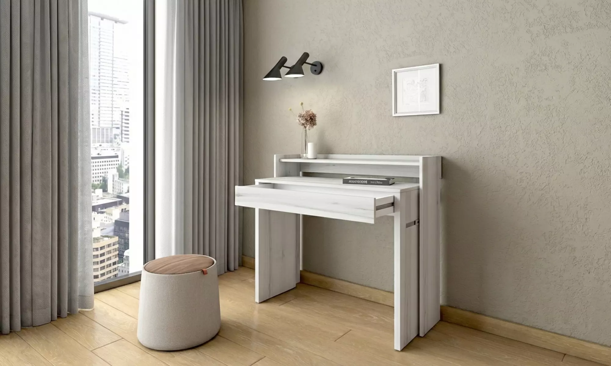 Ausziehbarer Schreibtisch