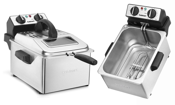 Cuisinart 4 Quart Stainless Steel Deep Fryer Groupon