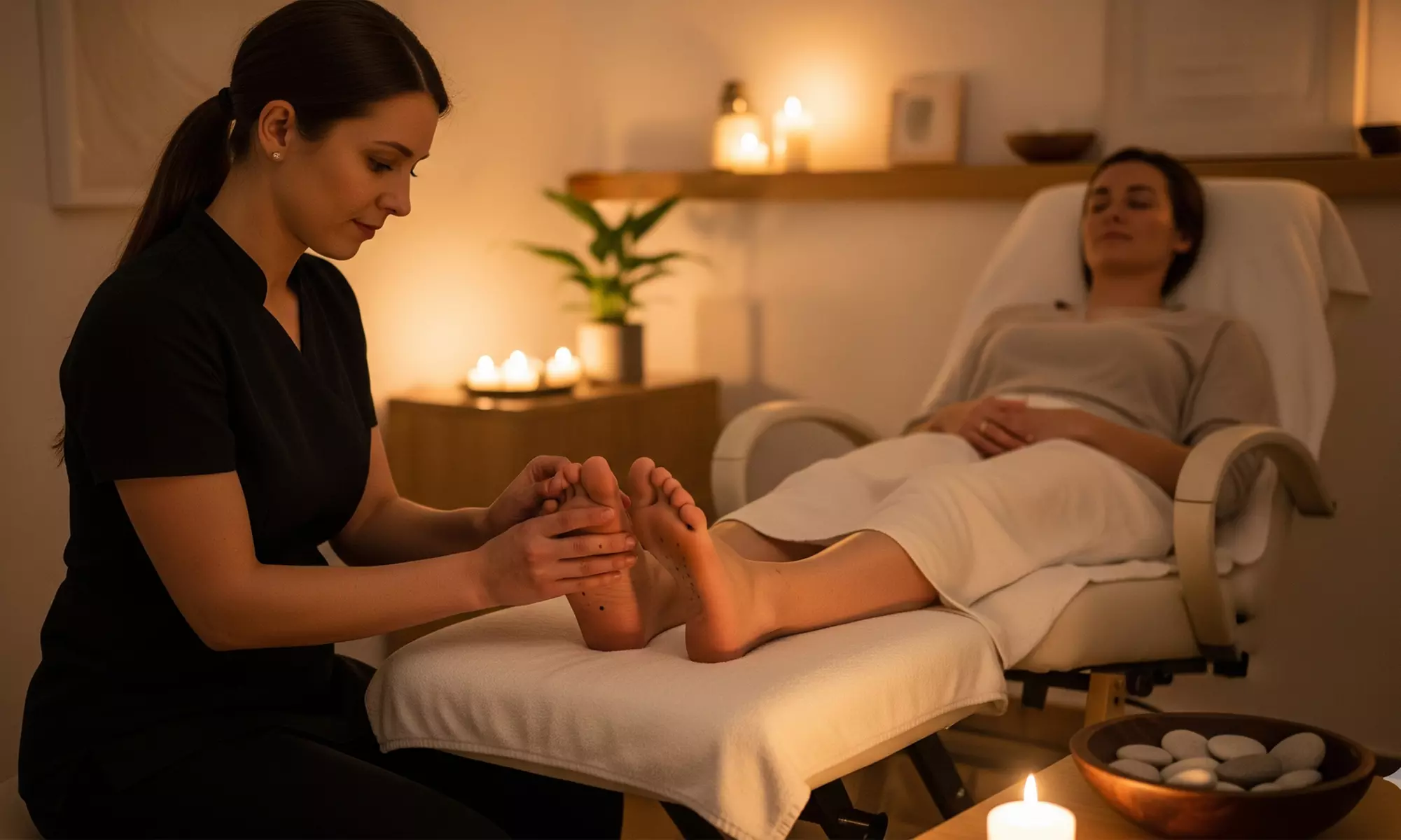 Réflexologie, bol Kansu ou massage avec Kaizen