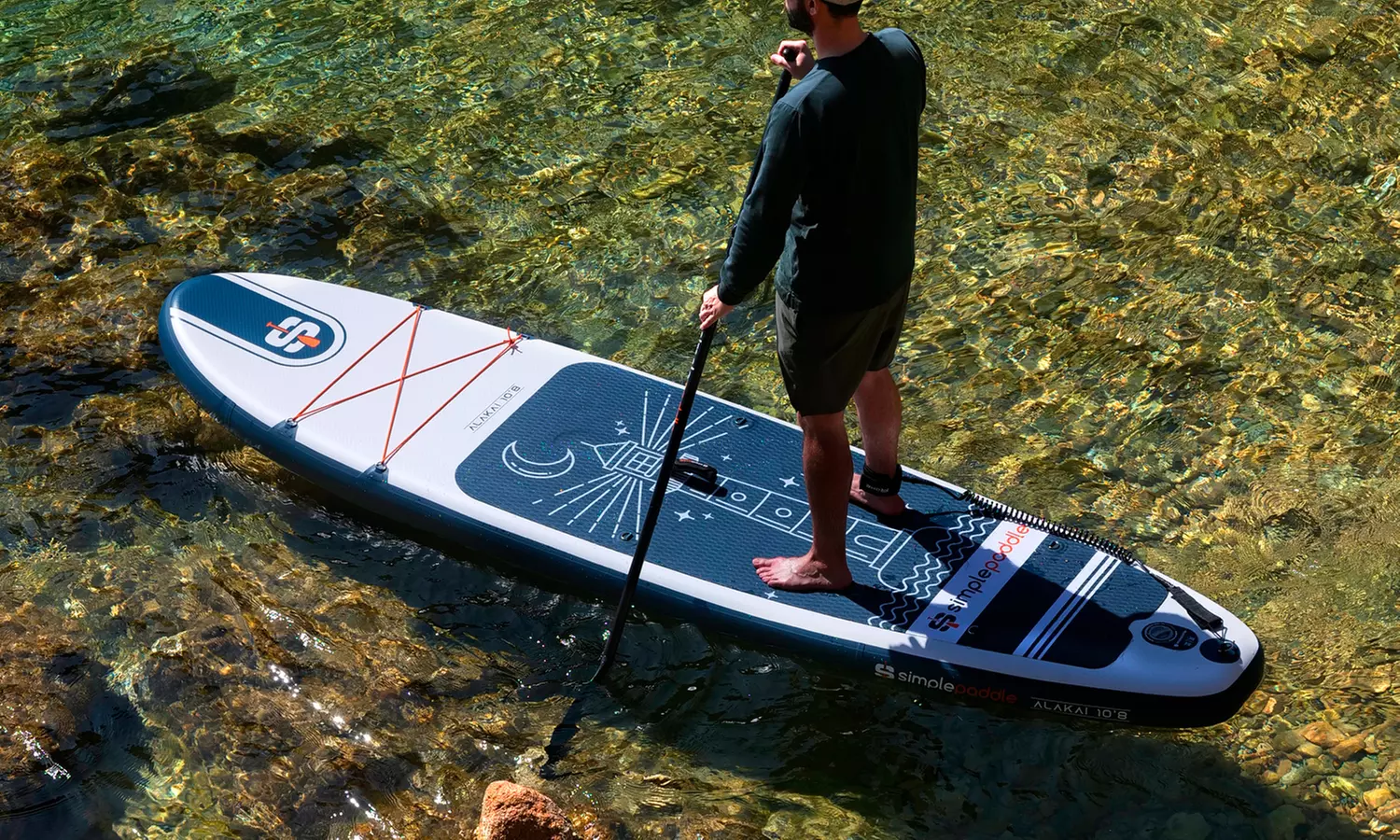 SIMPLE-PADDLE aufblasbares Stand-Up-Paddle-Brett oder Transporttasche