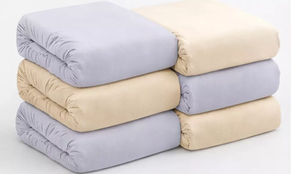 Microfibre Fitted Sheet 90 x 190 cm - 23cm Deep Pocket in Grey & Beige