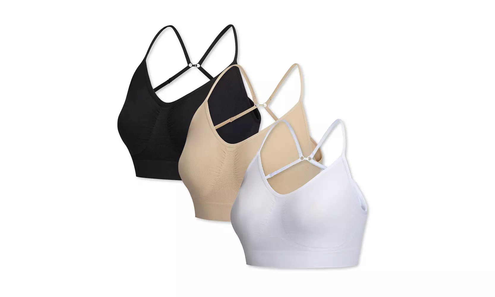 Blu Apparel 3er-Pack nahtlose BHs