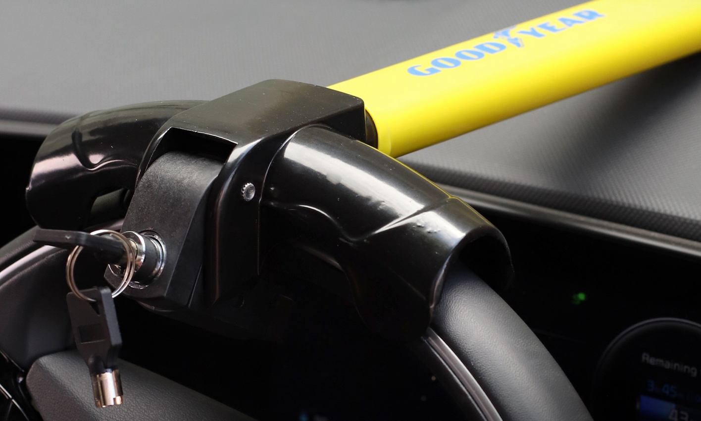Goodyear Heavy Duty Universal T-Shape Steering Wheel Lock