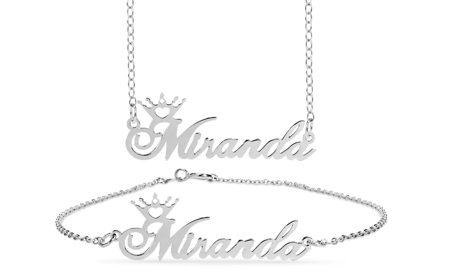 Personalized Name Crown Necklaces from MonogramHub (Up to 93% Off). Four Options Available. - Second Medium