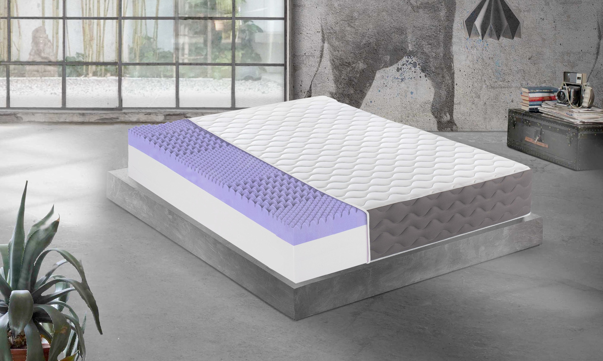 Matelas à mémoire de forme et gel de la marque Mentor