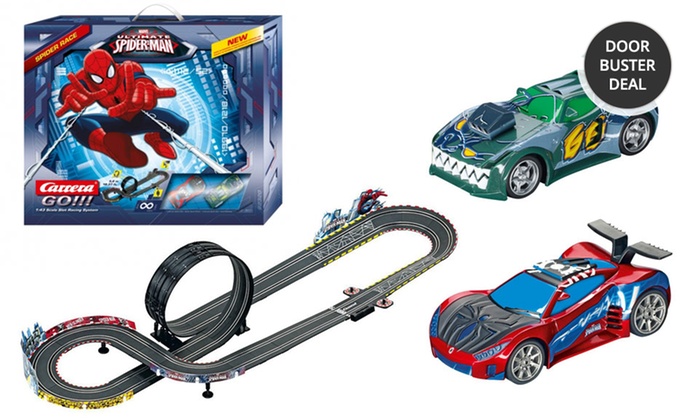 spider man race car track