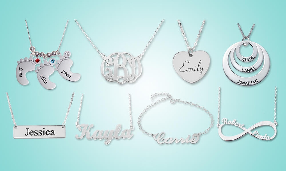 Colliers ou bracelets personnalisables avec gravure de prénom avec Justyling (jusqu'à 82% de réduction)
