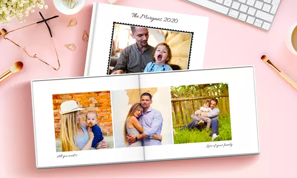 Custom Image-wrap Layflat Hardcover Photo Book from Printerpix (Up to 84% Off). Five Options Available. - Primary Image