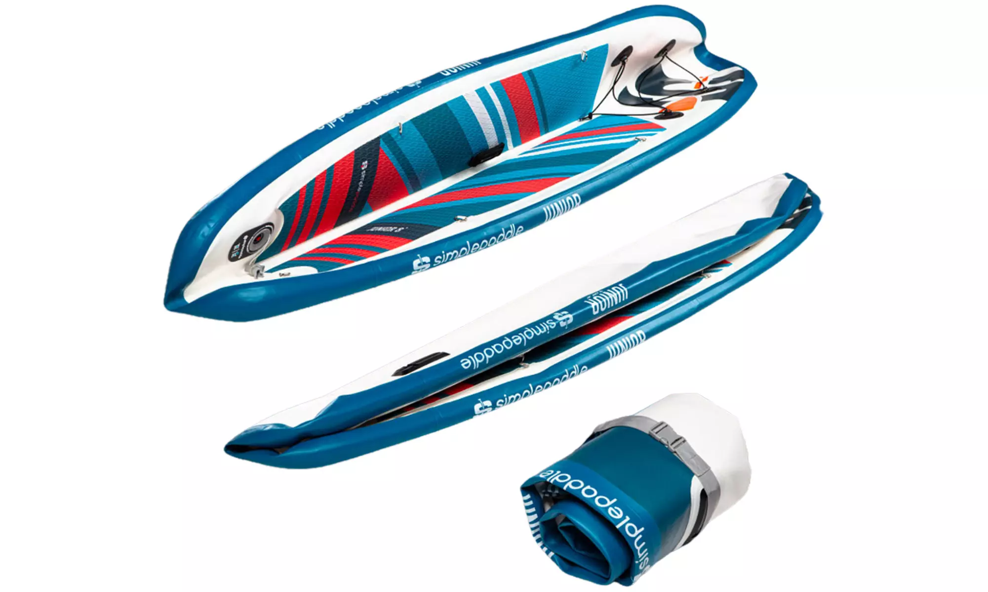 SIMPLE-PADDLE aufblasbares Stand-Up-Paddle-Brett oder Transporttasche
