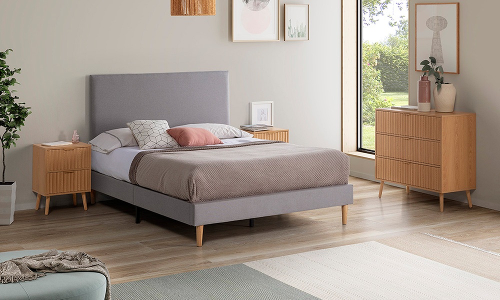 Base de cama tapizada Aura