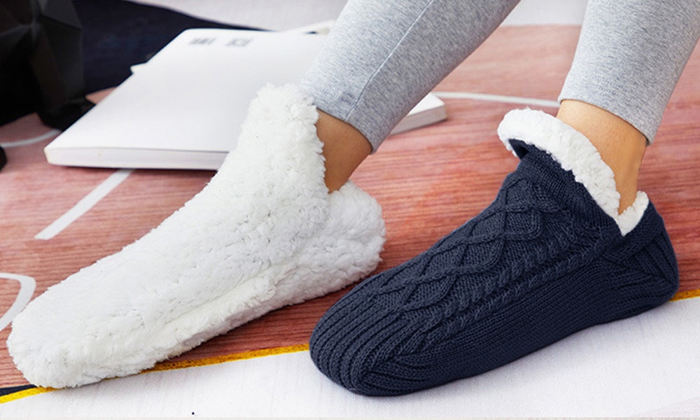 Unisex-Haussocken mit rutschfesten Silikon-Noppen