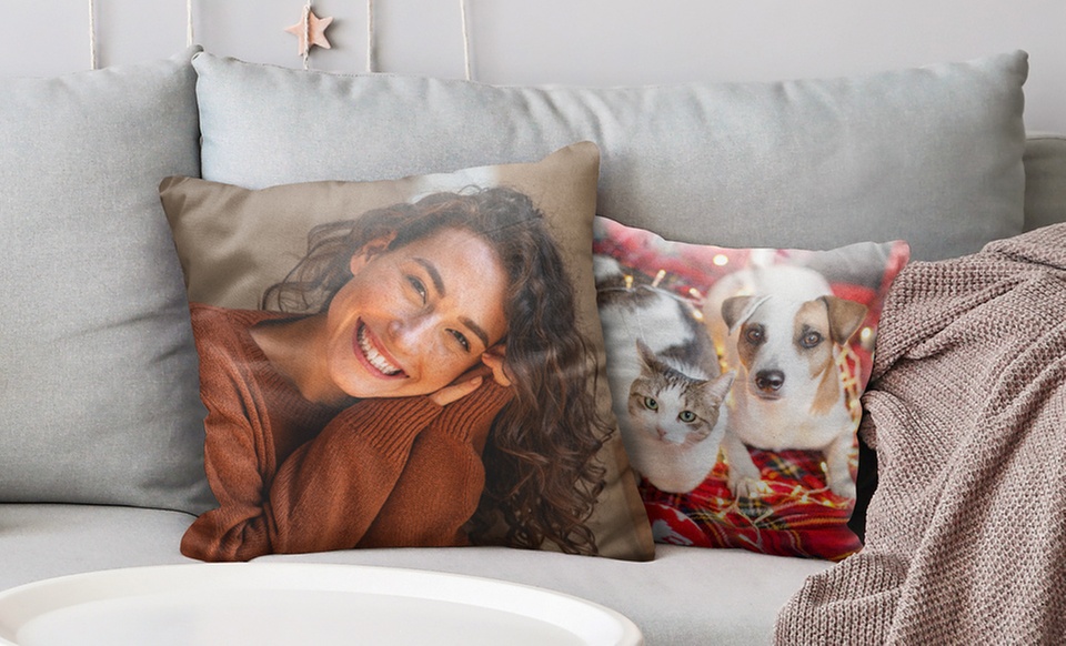 Up to 75% Off Premium Photo Pillow w/ Filler from CanvasOnSale