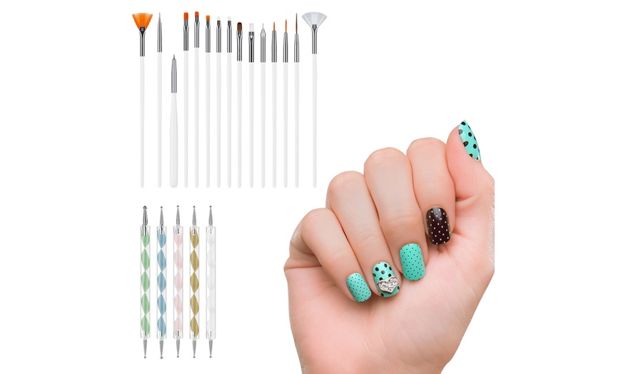 1 O 2 Sets De Pinceles Y Punteros Para Manicura Y Pedicura Groupon Goods