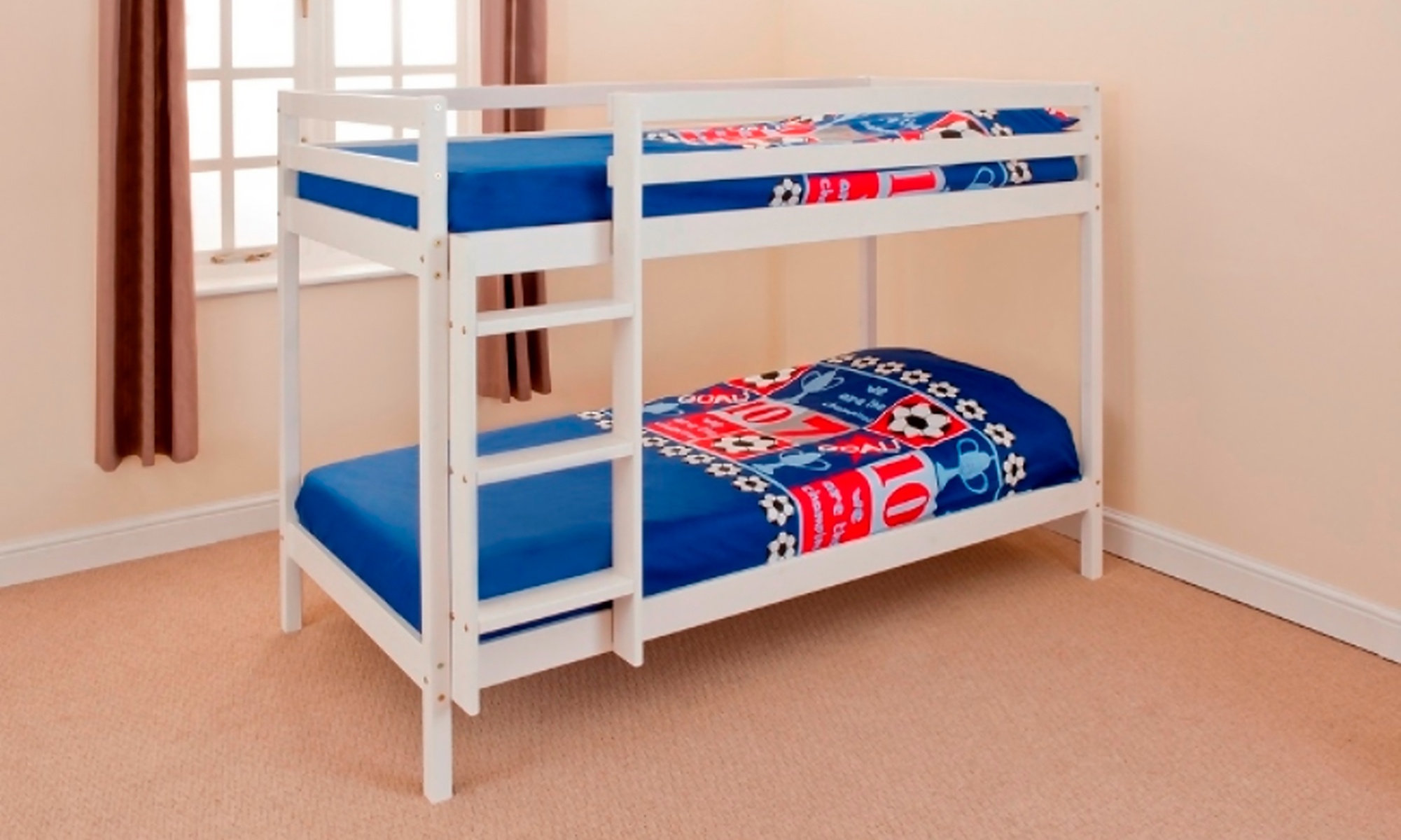 Children's Zoe Wooden Bunk Bed with or without Mattresses