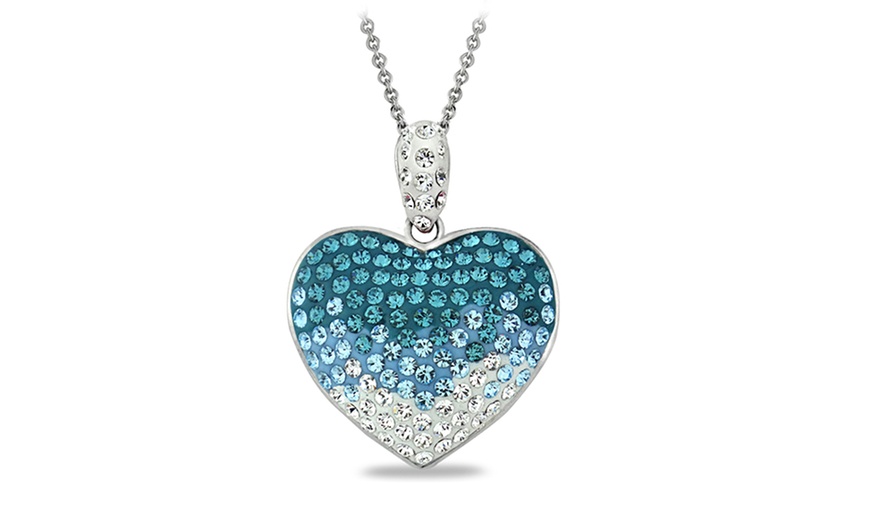 Swarovski Element Heart Necklace Groupon Goods