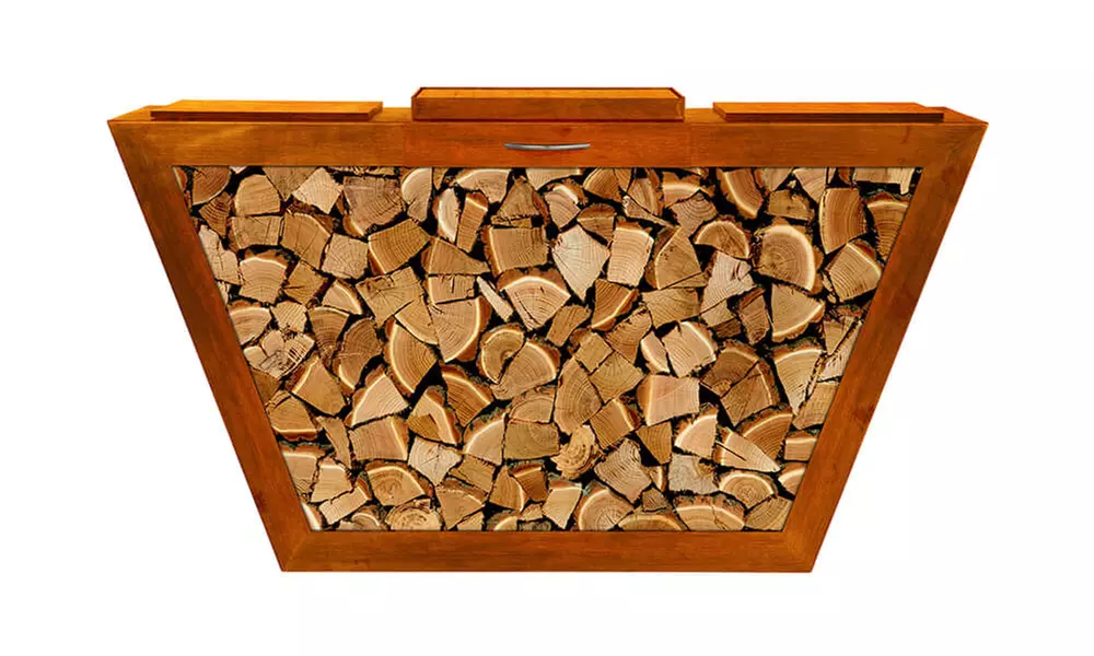 Home Deluxe Holzlege aus Stahl „Paulo“