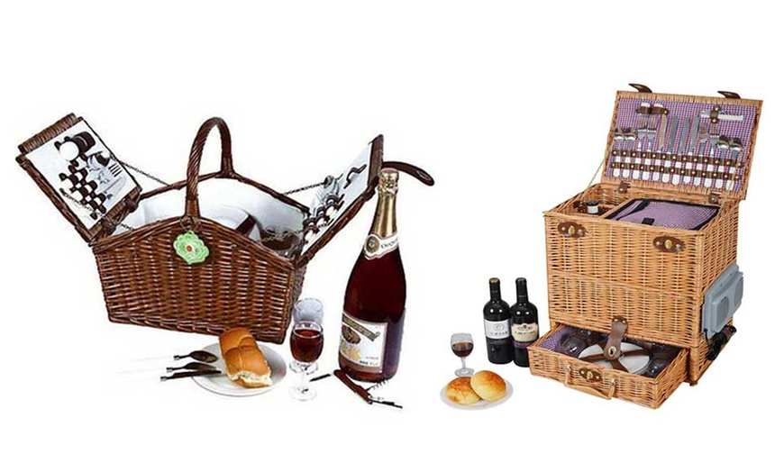 Vivo Willow Picnic Basket Groupon Goods