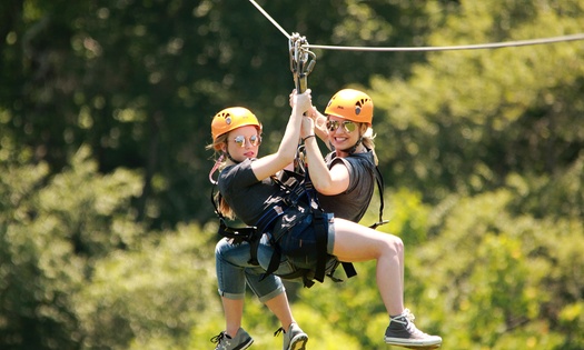 ziplining at wahoo ziplines