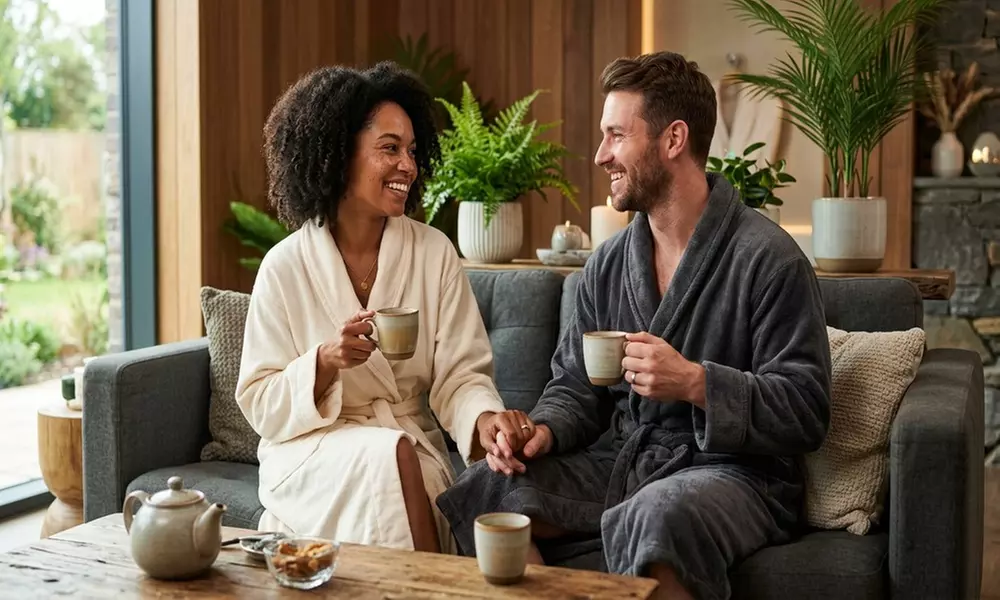 Relax Together: 60-Minute Cozy Couples Massage w/Optional Aromatherapy