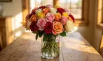 Rose Farmers All-In-One Deal: Farmer's Choice Roses with Vase & Shipping Included Up to 48% Off