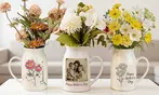 Tus plantas, a todo color: 1 o 2 macetas de cerámica personalizables
