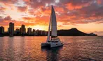 Waikiki Sunset & Fireworks Cruise Double Decker Catamaran Deal