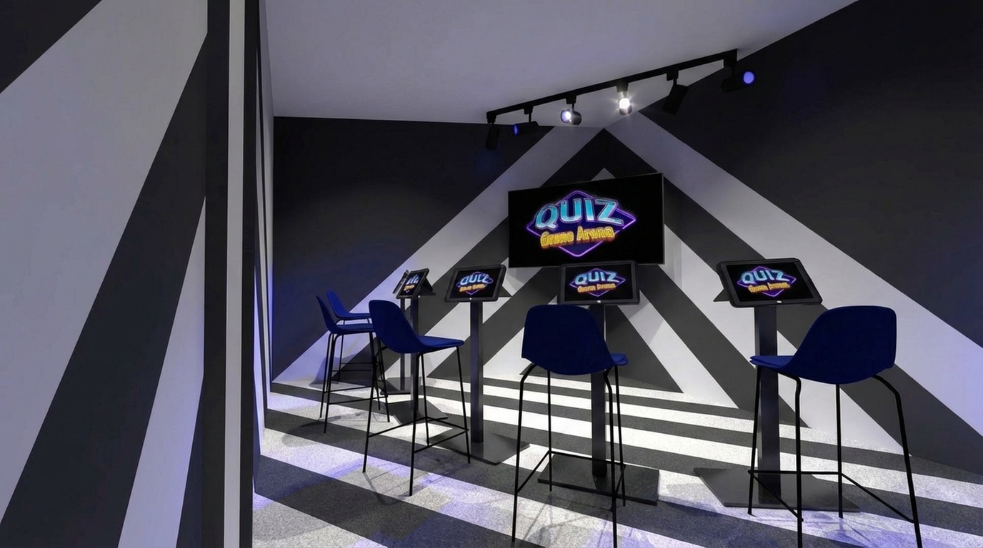 Interaktywny teleturniej dla grupy 4- lub 6-osobowej w Quiz Game Arena