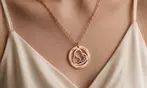 Custom Engraved Name Stainless Steel Family Necklaces with Birthstone